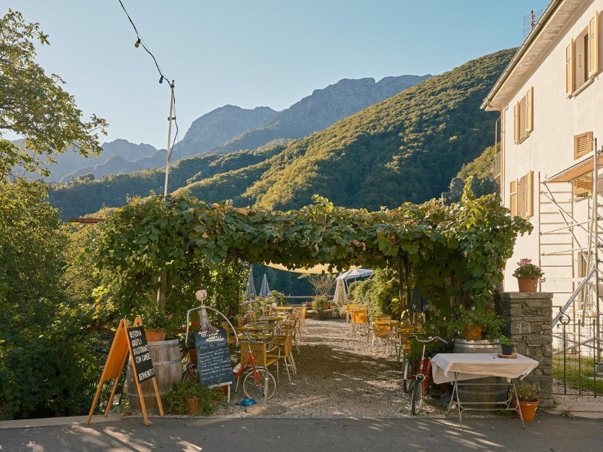 Osteria Gruetli Con Alloggio Borgnone Buitenkant foto